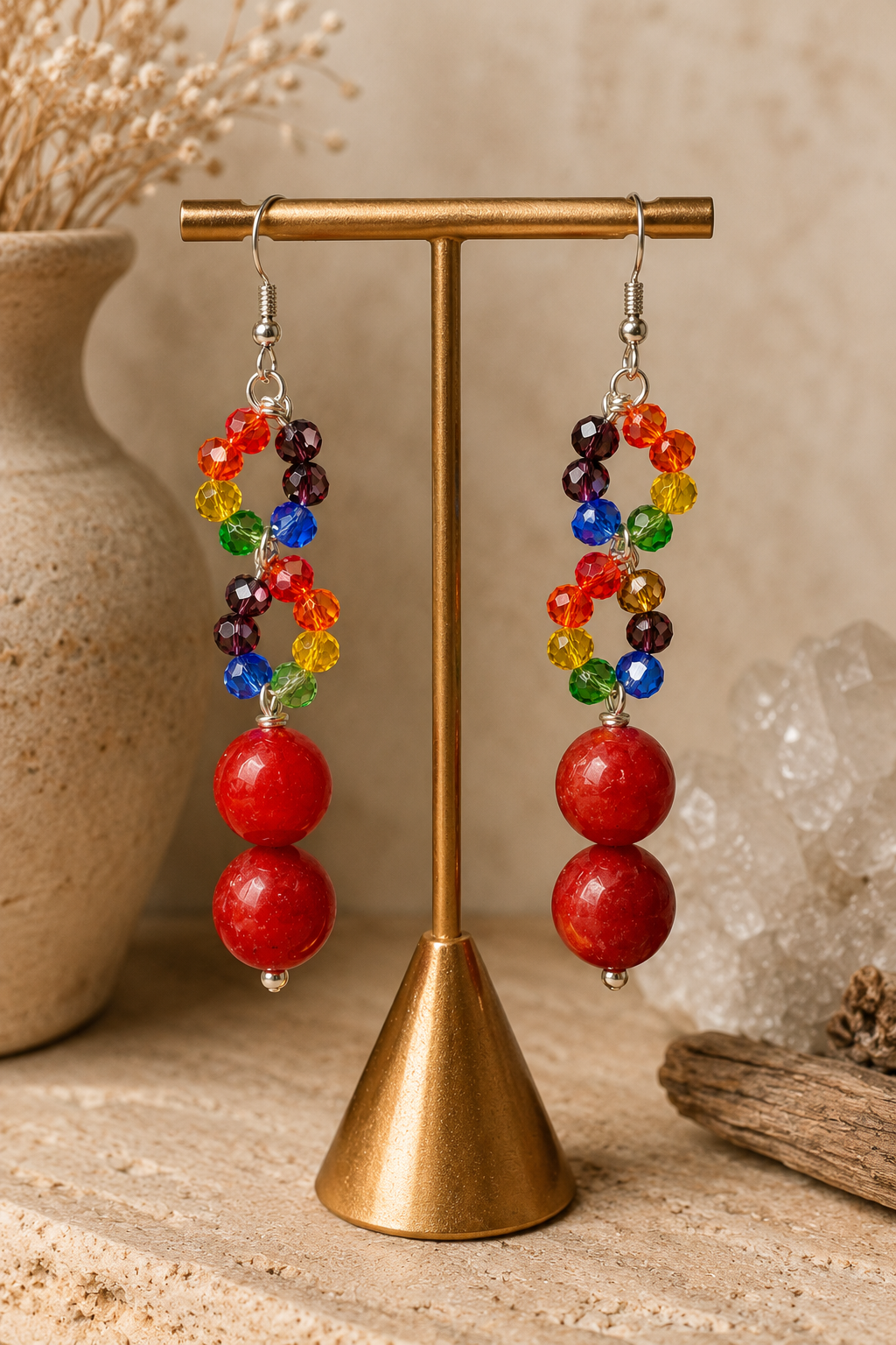 🦋 Infinity Prism Earrings
