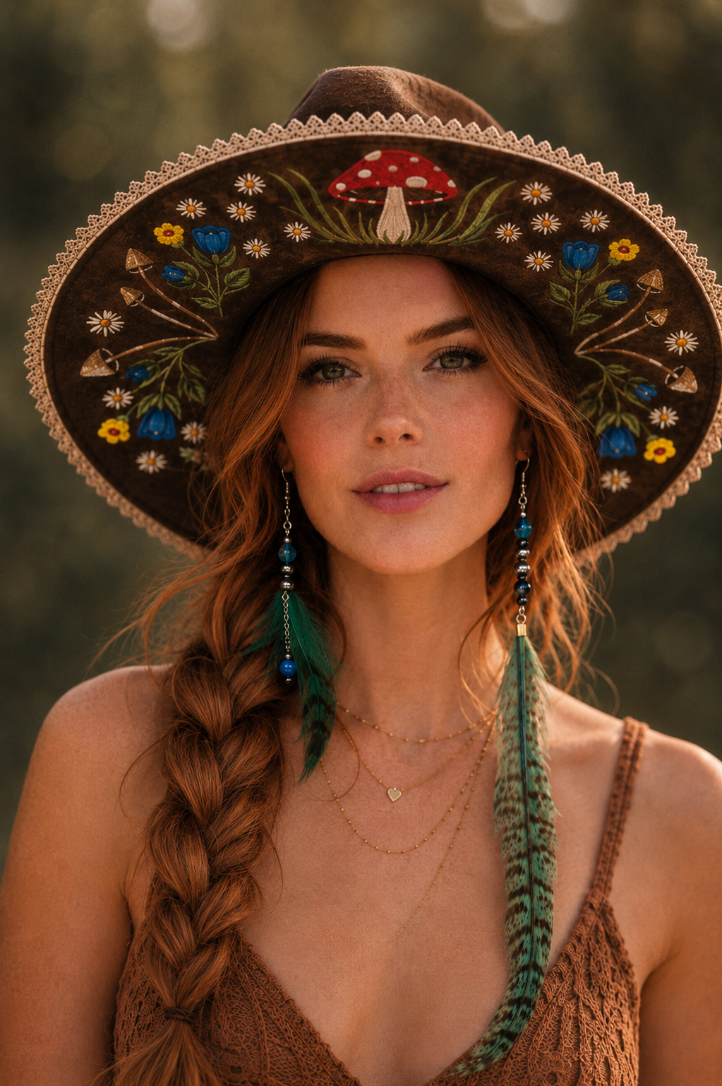 Whispering Sage Feather Earrings
