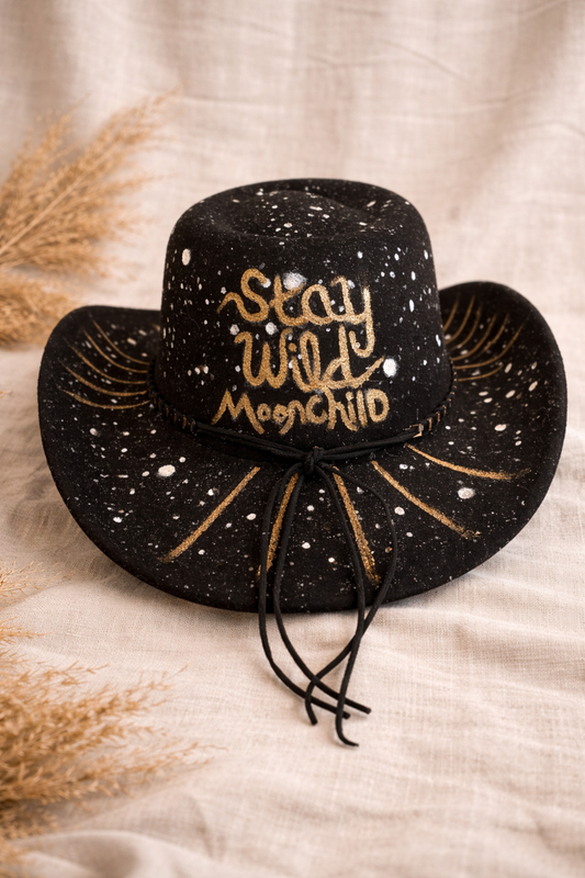 Stay Wild Moonchild Cowboy Hat