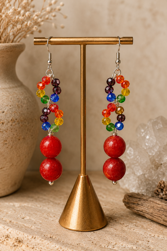 🦋 Infinity Prism Earrings